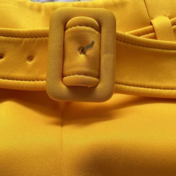 PRADA Belted Ruffle-Trimmed Scuba Pants - Size: 2 - Picture 5 of 9